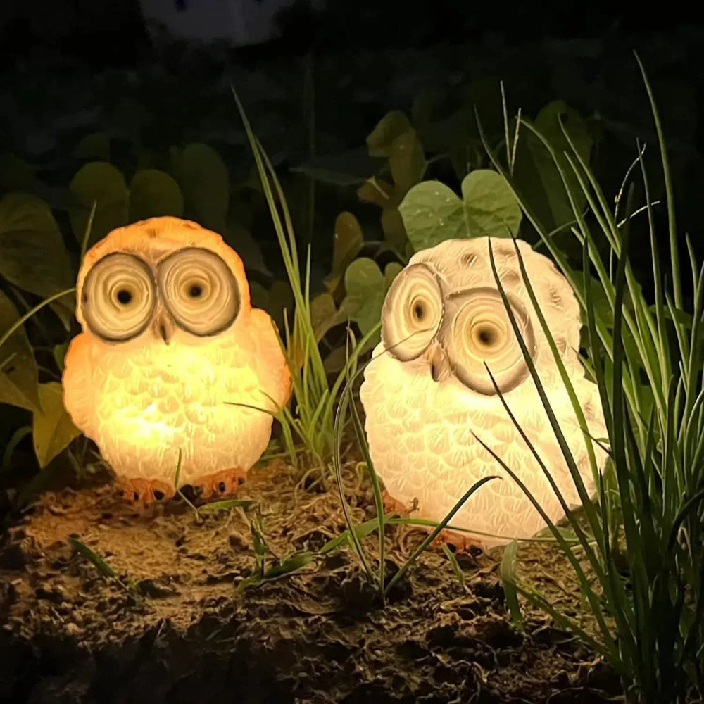 Solar Garden Light - Waterproof Owl Design LED Lamp for Outdoor Spaces, Eco-Friendly Solar Powered Lighting 1