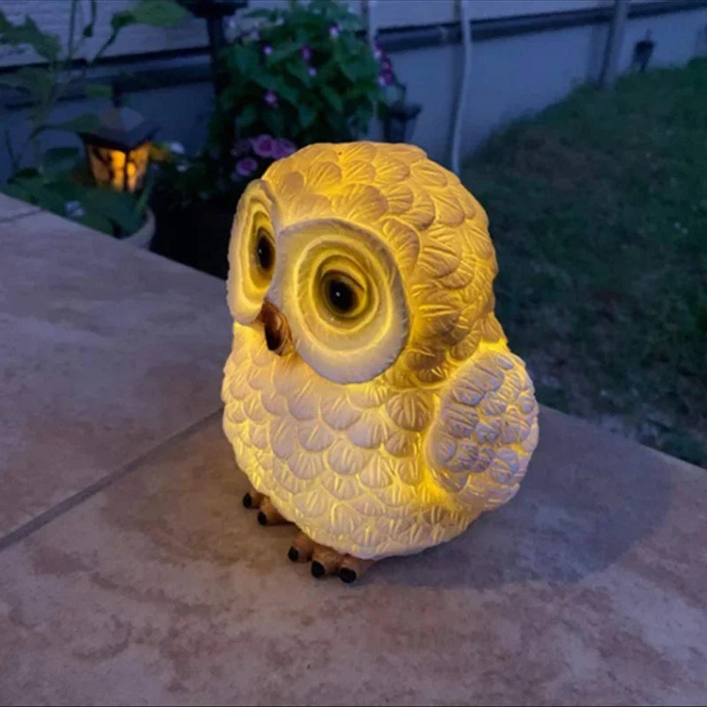 Solar Garden Light - Waterproof Owl Design LED Lamp for Outdoor Spaces, Eco-Friendly Solar Powered Lighting 3