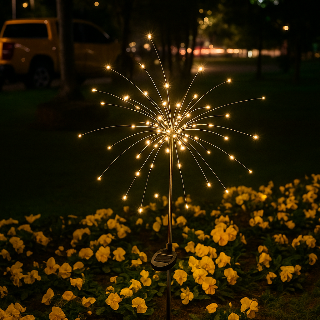 Solar Garden Light with 8 Customizable Modes – Weatherproof LED Outdoor Lights for Stunning Night Displays 0