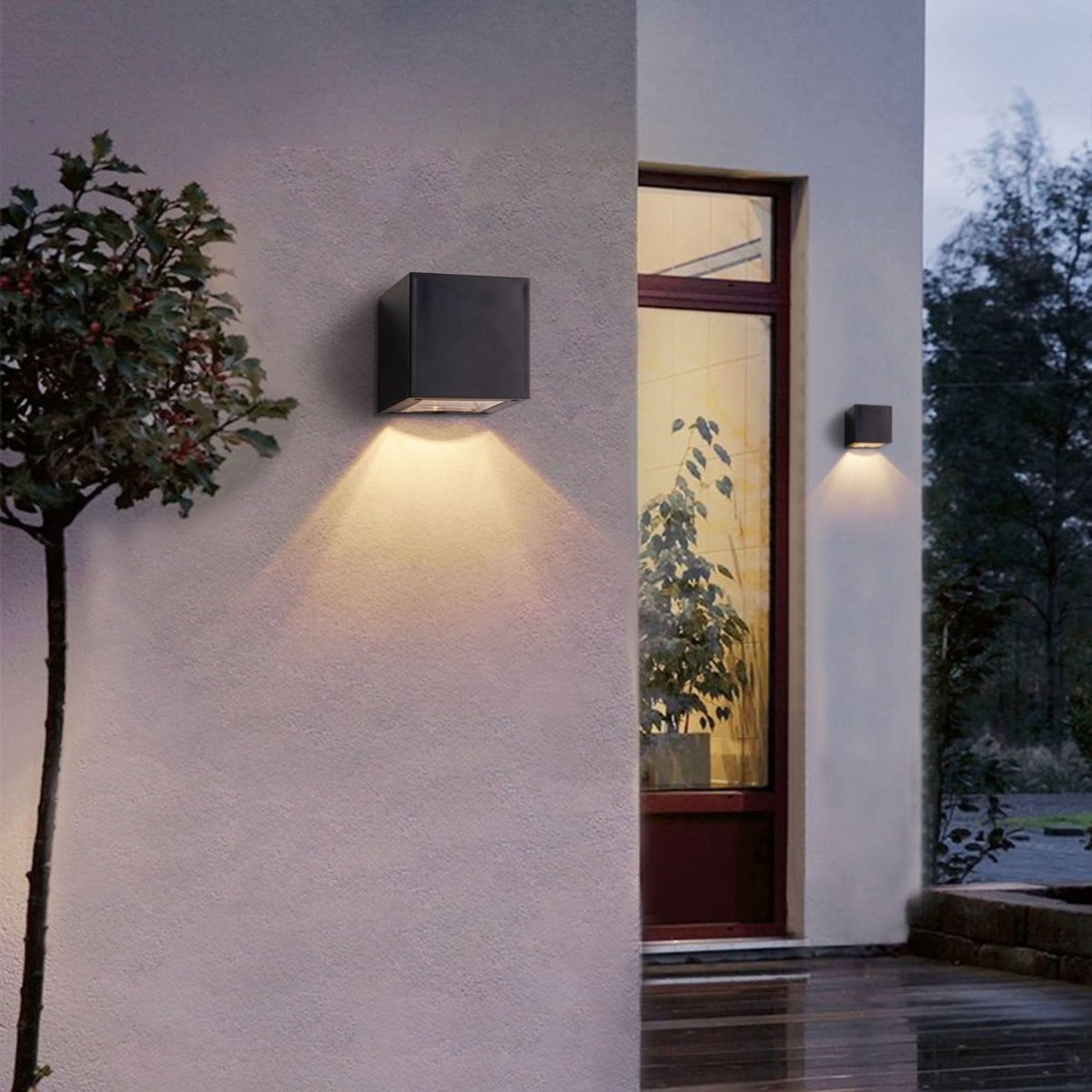 Solar LED Outdoor Wall Light – Weatherproof Eco-Friendly Garden Lighting with Modern Design 3