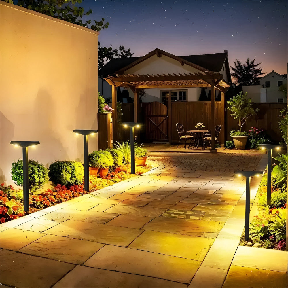 Solar Pathway Lights with Dual Color Modes – Outdoor Garden Path Lights, Weather Resistant LED, Easy Installation 1