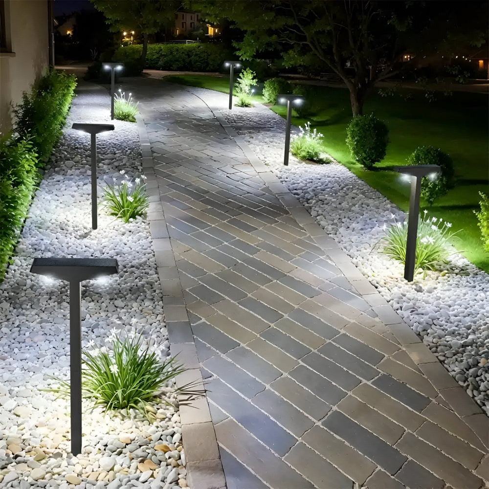 Solar Pathway Lights with Dual Color Modes – Outdoor Garden Path Lights, Weather Resistant LED, Easy Installation 2