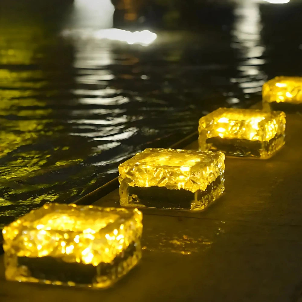 Solar Powered Outdoor Brick Light with Dusk Sensor – Waterproof Solar Garden Lights for Patio and Garden 4