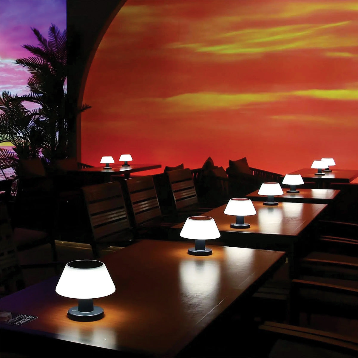 Solar Table Lamp with 20 Lumens, 4 Brightness Levels, IP65 Waterproof – Eco-Friendly Outdoor Lighting 2