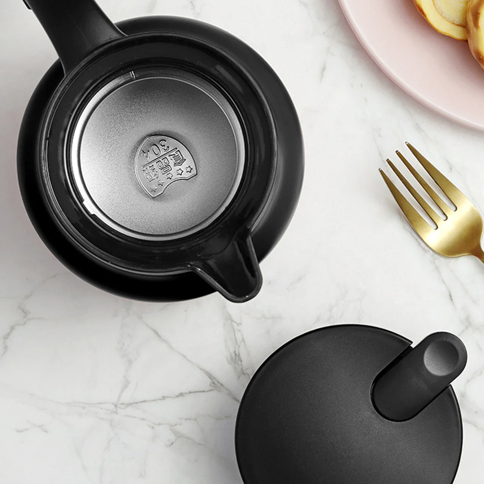 Stainless Steel Insulation Pot - Spill-Proof Thermal Jug for Hot Beverages, 800ml/1000ml, Durable Vacuum Design, Easy Pour Spout 4