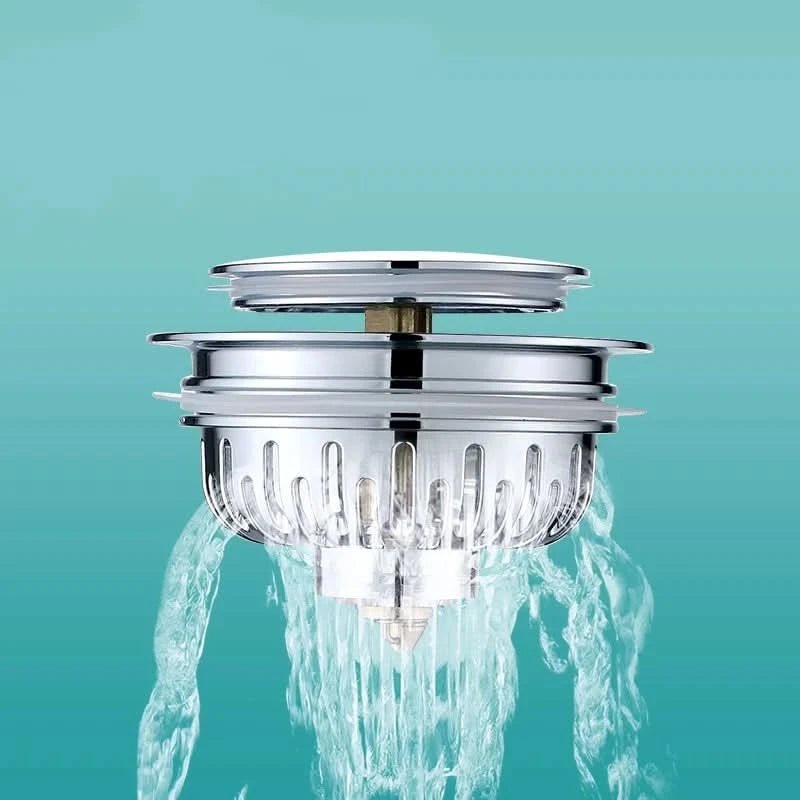 Stainless Steel Sink Filter for Clog Prevention and Odor Control – Durable Pop Up Stopper for Standard Sinks 3