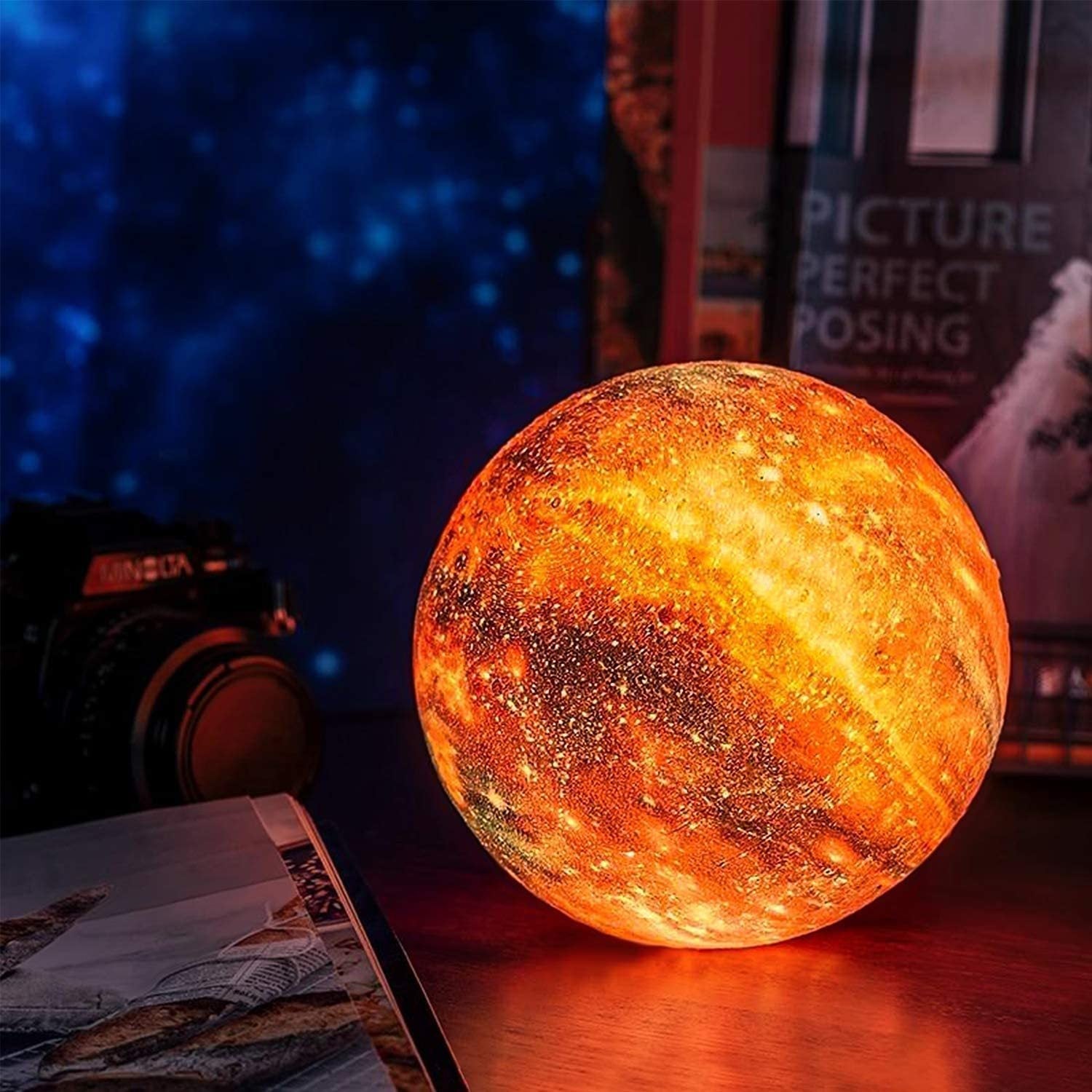 Starry Sky LED Night Lamp with Touch Control – Rechargeable Night Light Projector for Relaxing Atmosphere 2