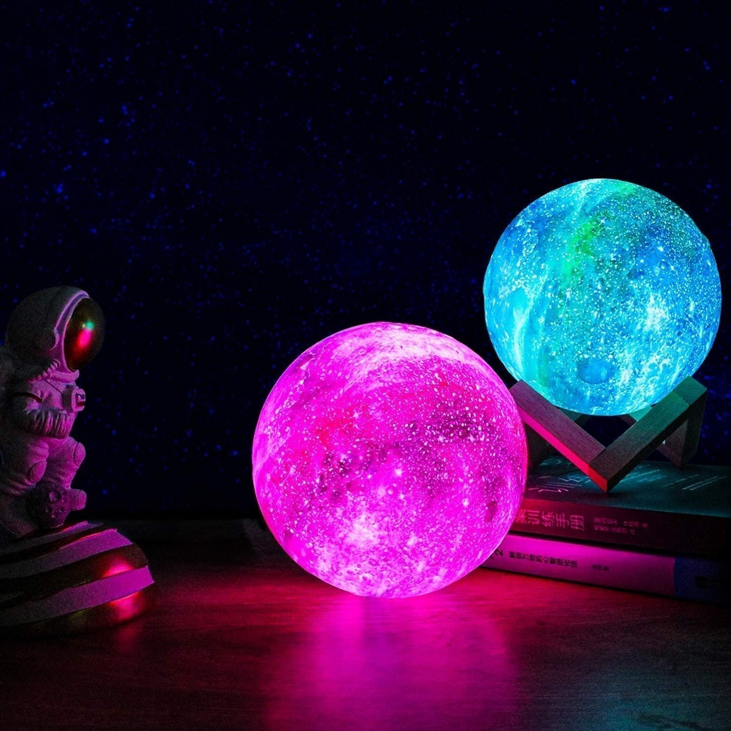 Starry Sky LED Night Lamp with Touch Control – Rechargeable Night Light Projector for Relaxing Atmosphere 6