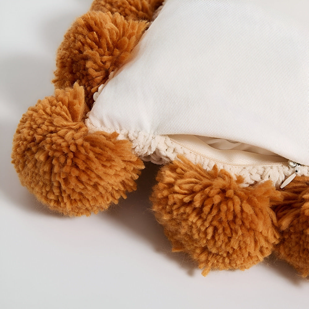 Stylish Knitted Tassel Cushion Cover – Soft Cotton Decorative Pillow Case 45x45 cm for Home Decor 6