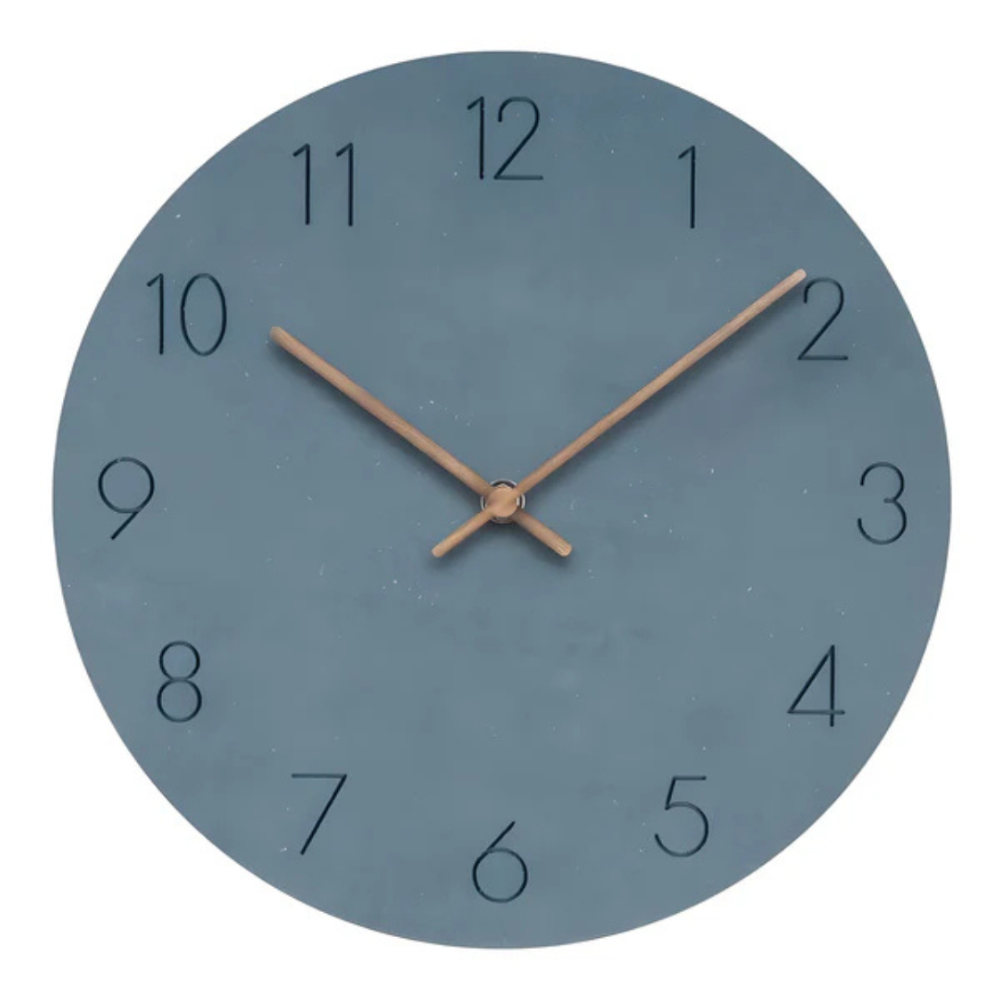 Stylish Wooden Wall Clock - Modern Minimalist Design for Home Decor - Silent Quartz Movement, 30x30cm 0