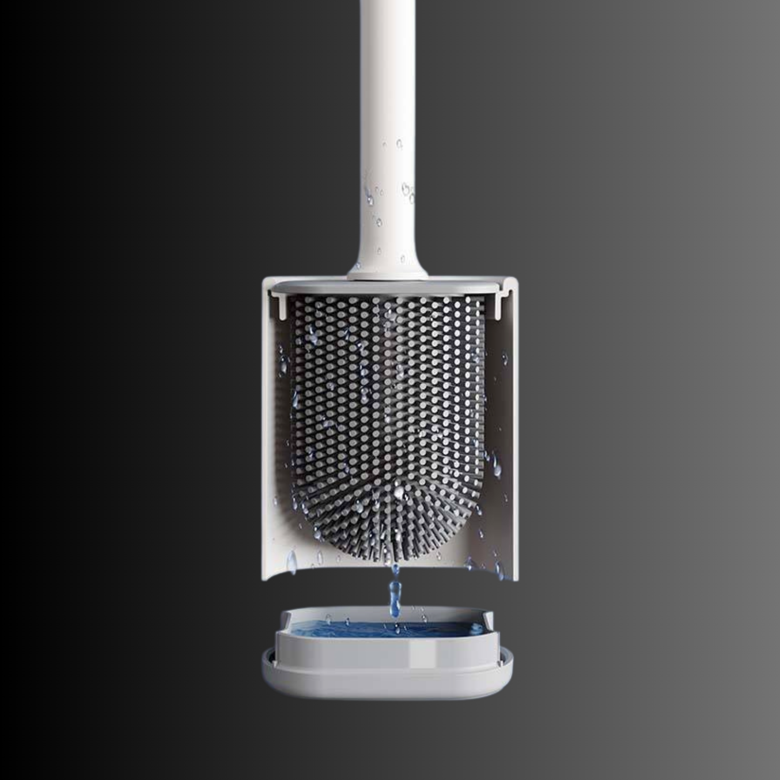 Toilet Brush with Ergonomic Handle and Durable Bristles – Compact Bathroom Cleaning Tool with Holder 5