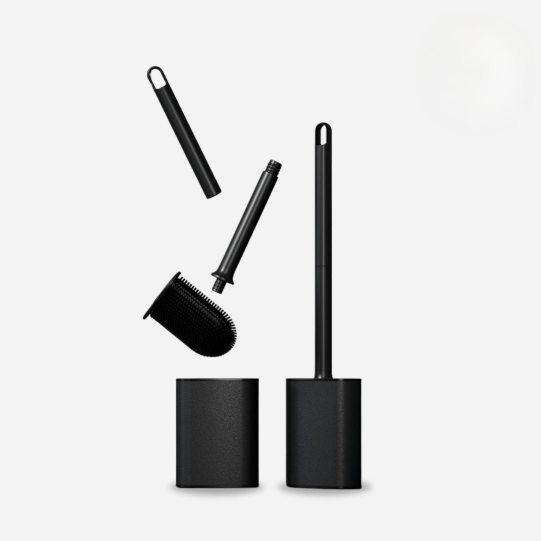 Toilet Brush with Ergonomic Handle and Durable Bristles – Compact Bathroom Cleaning Tool with Holder 8