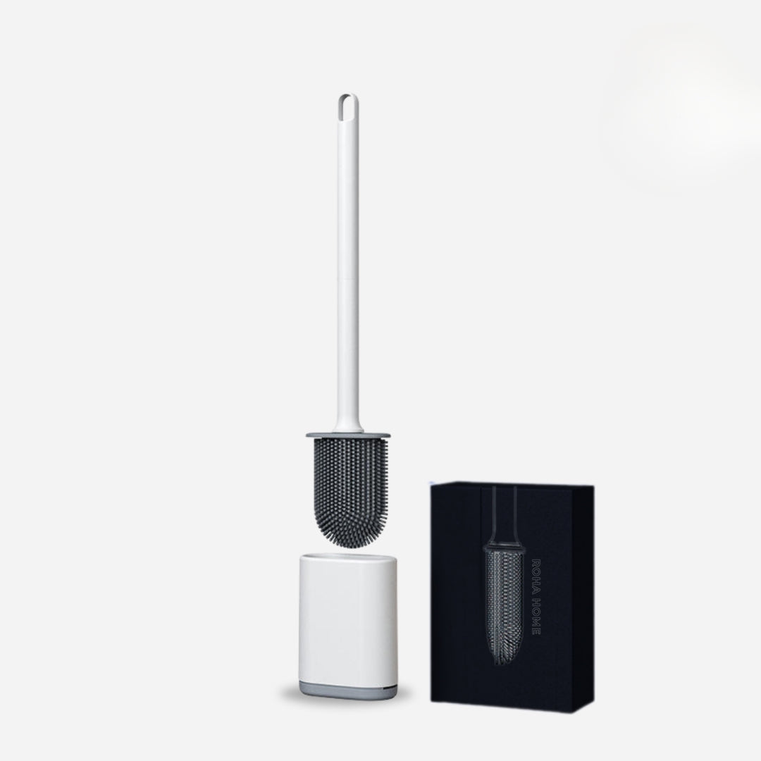 Toilet Brush with Ergonomic Handle and Durable Bristles – Compact Bathroom Cleaning Tool with Holder 9
