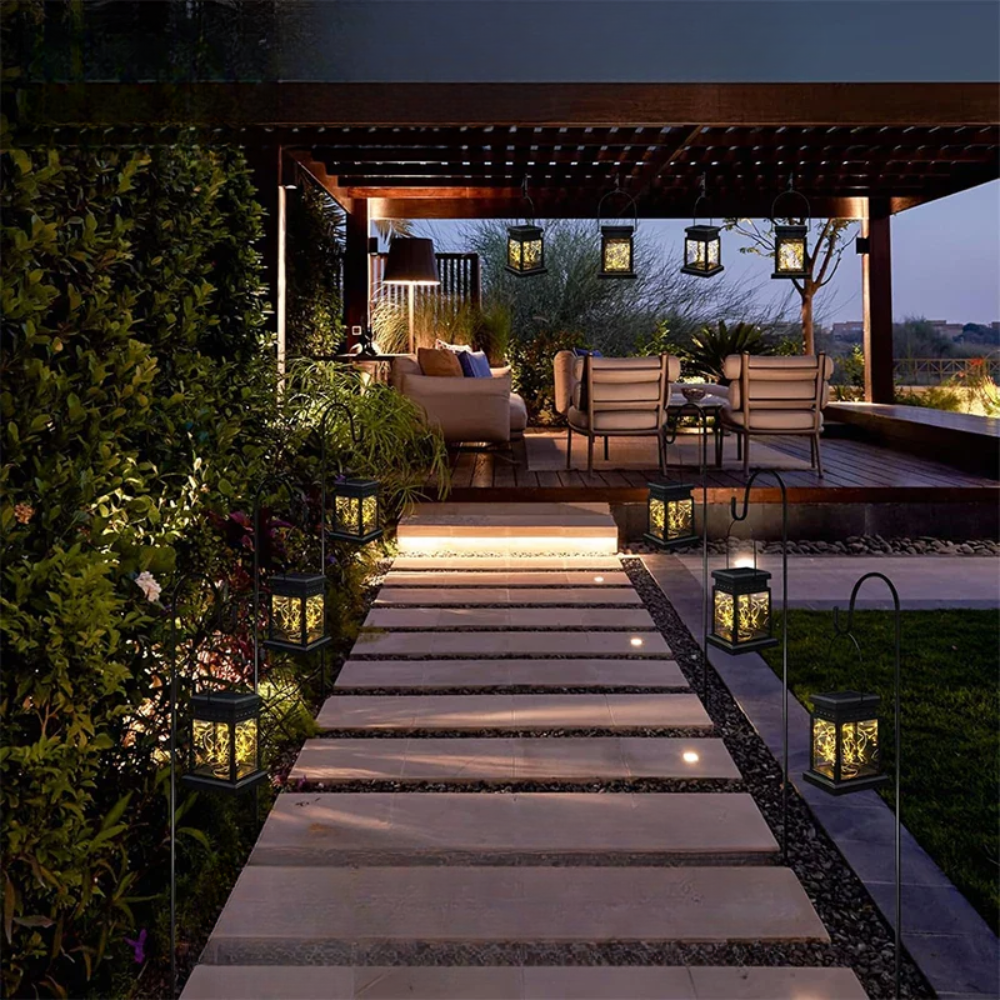 Triangle Solar Wall Light with Retro Design – Outdoor Garden Decoration  4