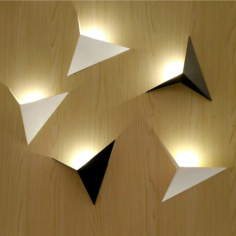 Triangular LED Wall Light – Nordic Design Aluminum Wall Lamp for Living Room, Hallway, Bedroom, Warm & Cool White Options 4