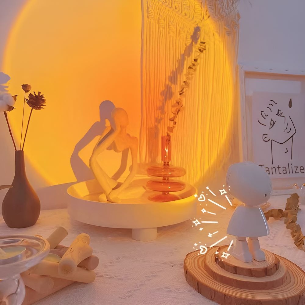 USB Sunset Projector LED Lamp with 360° Rotation – Adjustable Mood Lighting for Dreamy Ambience 1