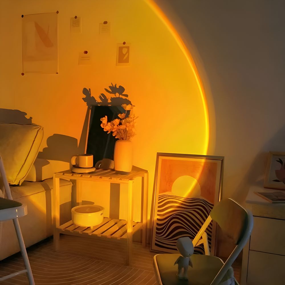 USB Sunset Projector LED Lamp with 360° Rotation – Adjustable Mood Lighting for Dreamy Ambience 8