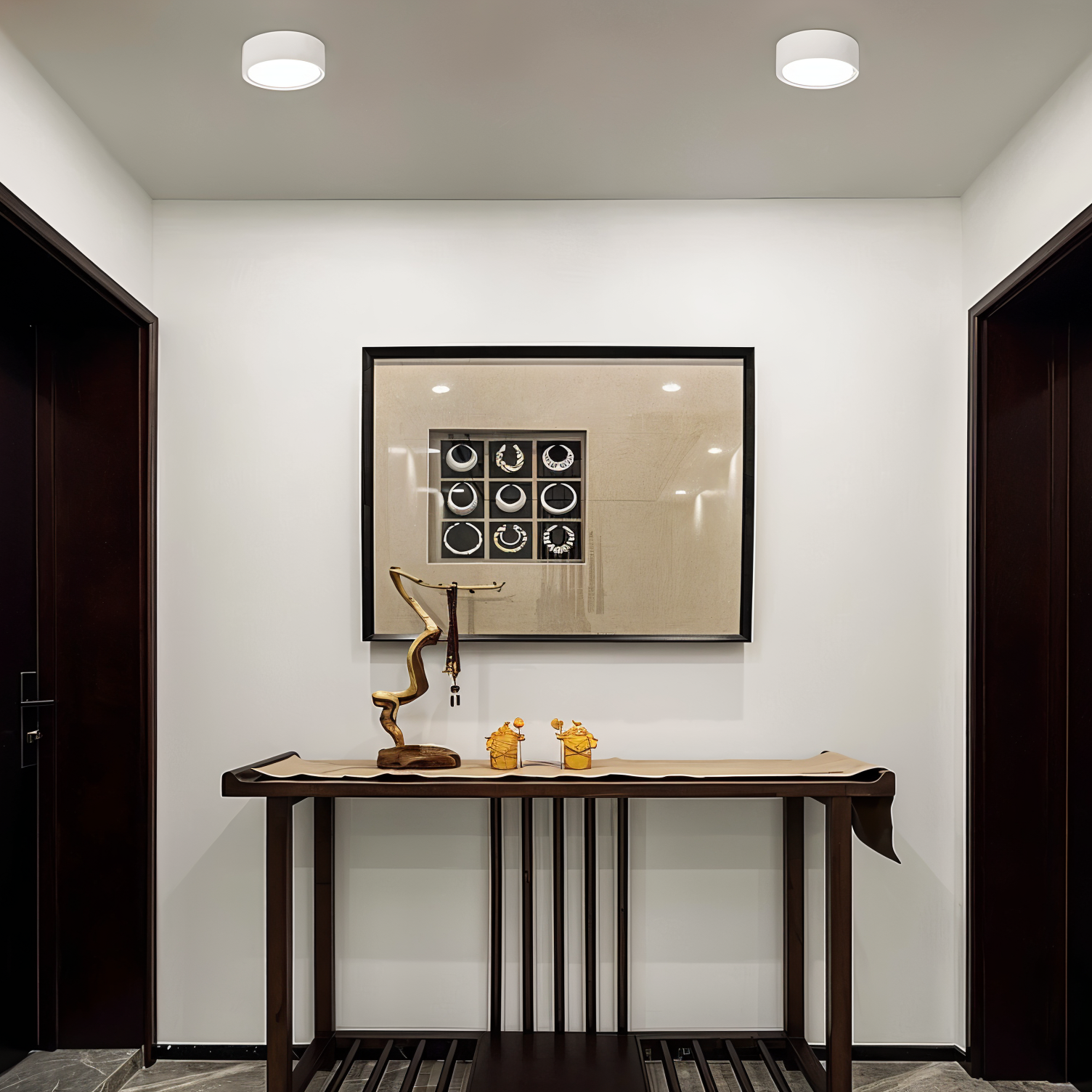 Ultra Slim Round LED Spotlights - Elegant Ceiling Spotlights for Modern Interiors, Warm Soft Lighting, Space-Saving Design 2