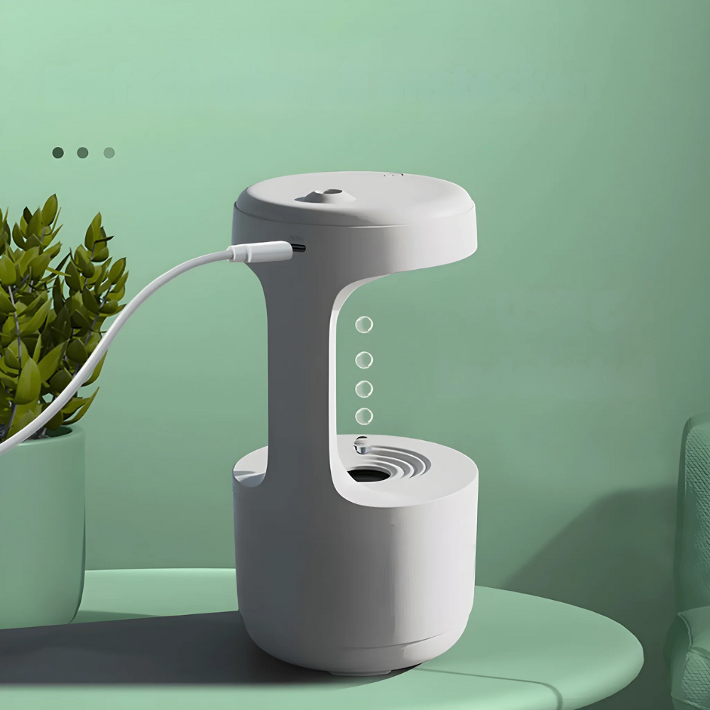 Ultrasonic Humidifier with LED Clock – Elegant White Air Humidifier for Home and Office 6