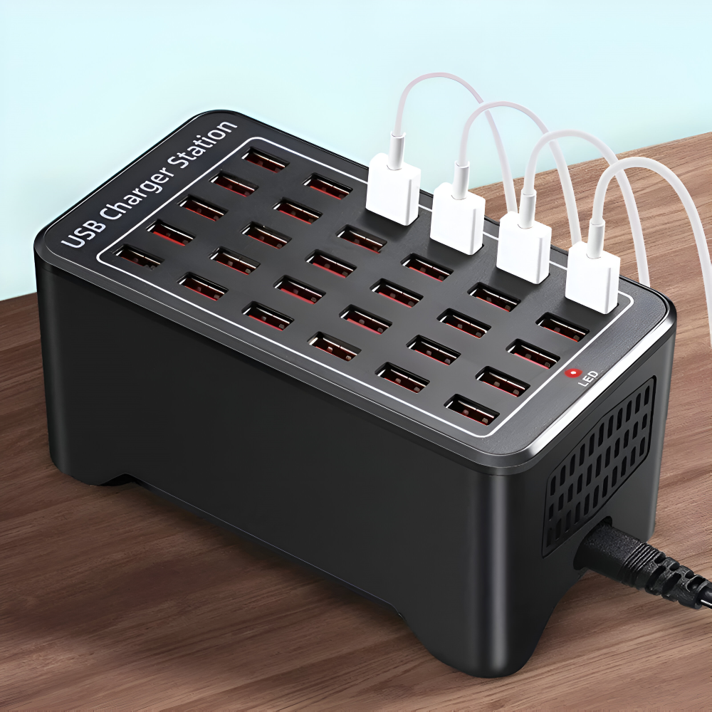 Universal Multi-USB Charging Station with 30 Ports and 150W Output – Fast Charging for Home, Office, and Travel 2