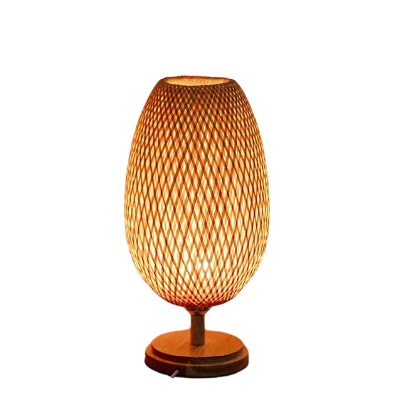 Vintage Bamboo Table Lamp for Living Room and Bedroom – Elegant Natural Design for Cozy Atmosphere 10