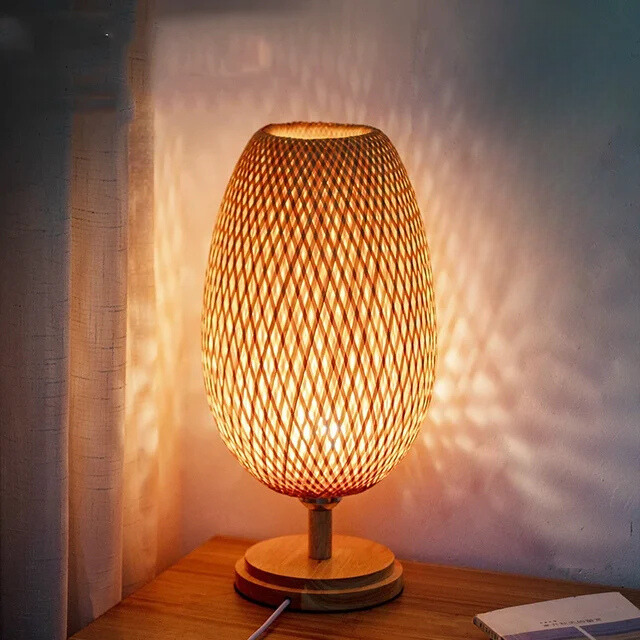 Vintage Bamboo Table Lamp for Living Room and Bedroom – Elegant Natural Design for Cozy Atmosphere 7