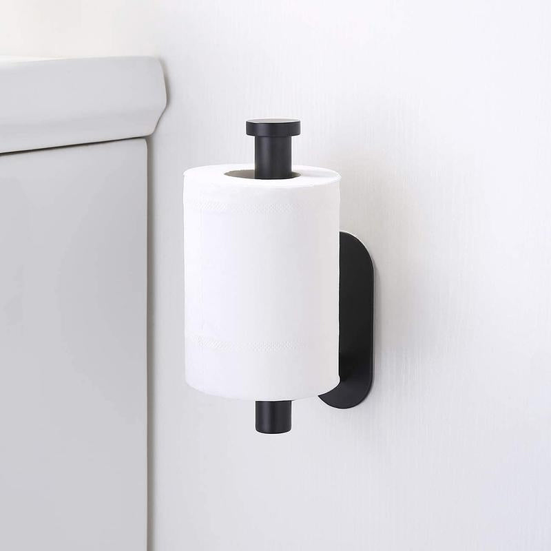 Wall-Mounted Stainless Steel Toilet and Kitchen Roll Holder - Durable, Modern Bathroom Accessory 2