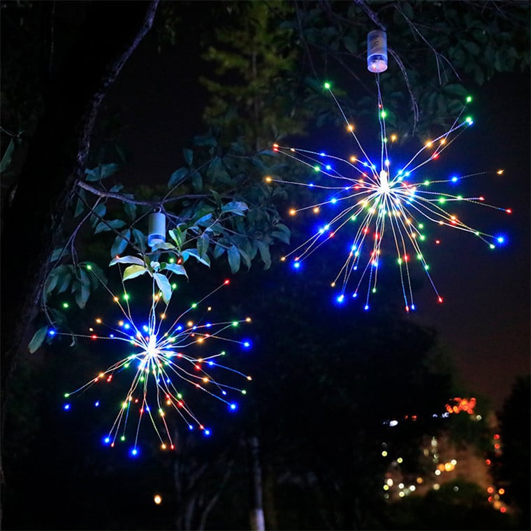 Waterproof LED Hanging Star String Lights with Remote Control, 8 Modes – Indoor & Outdoor Fairy Patio Party Lights 10
