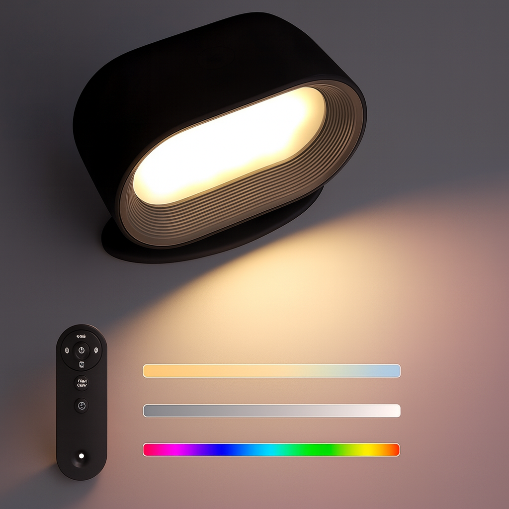 Wireless Adjustable Wall Light with Remote Control – Sleek Minimalist Wall Lamp for Customizable Ambiance 2