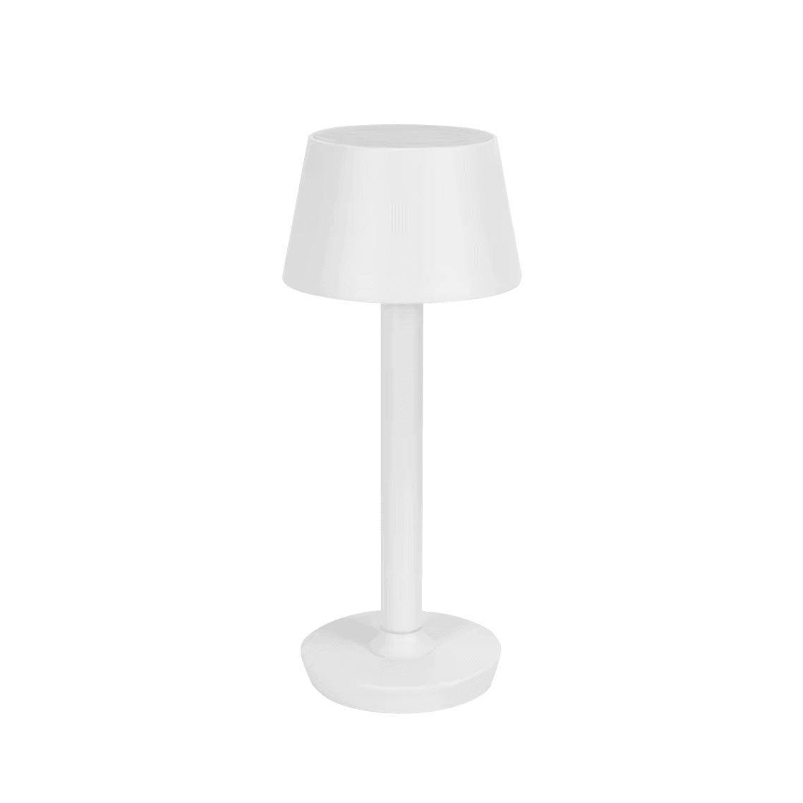 White table lamp on a white background
