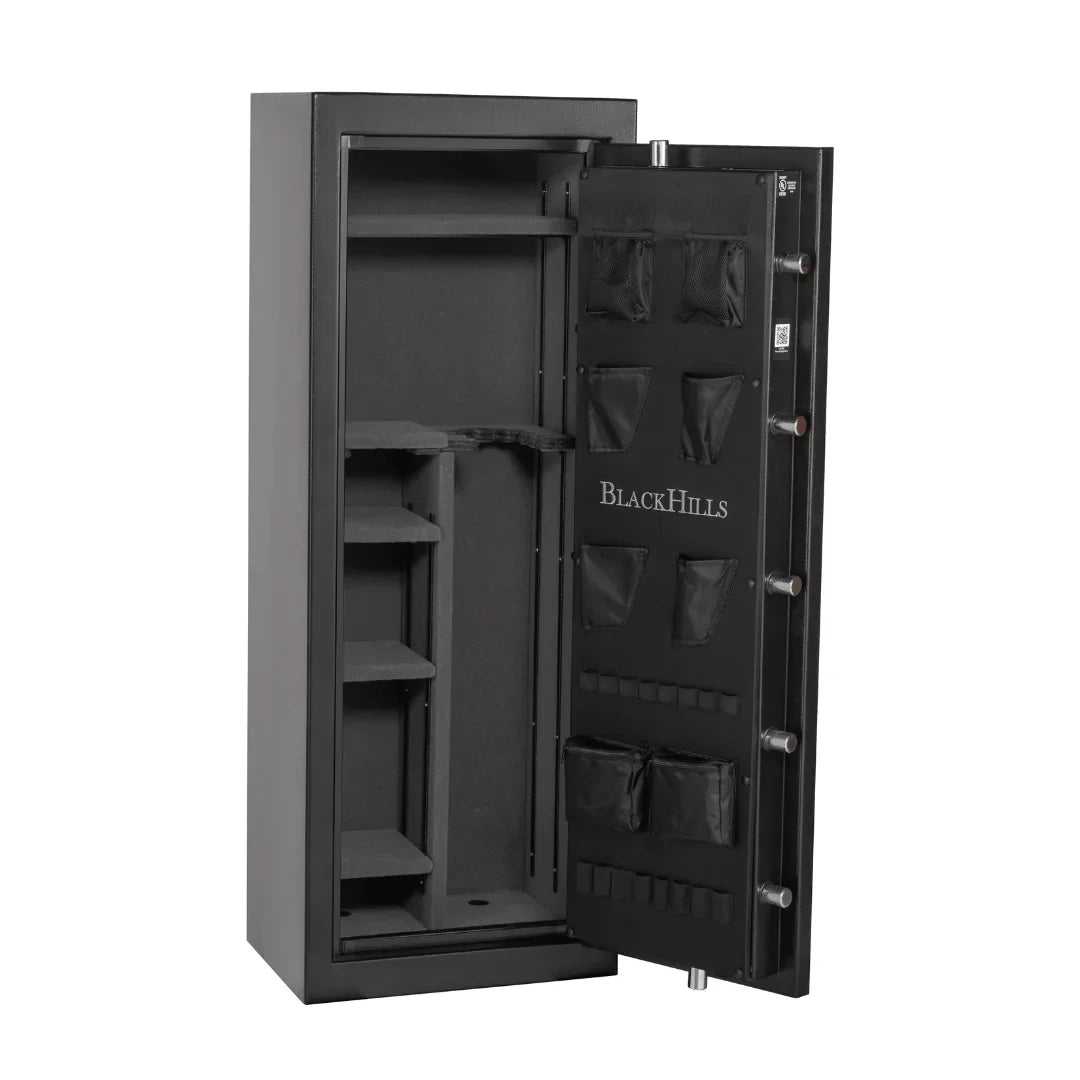 Hayman BH-5922 BlackHills Gun Safe with the door opened