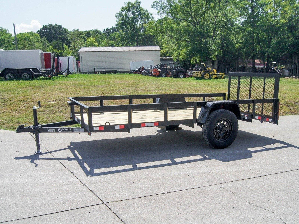 5×12 Powder Coated Dovetail Utility Trailer 3500lb Axle