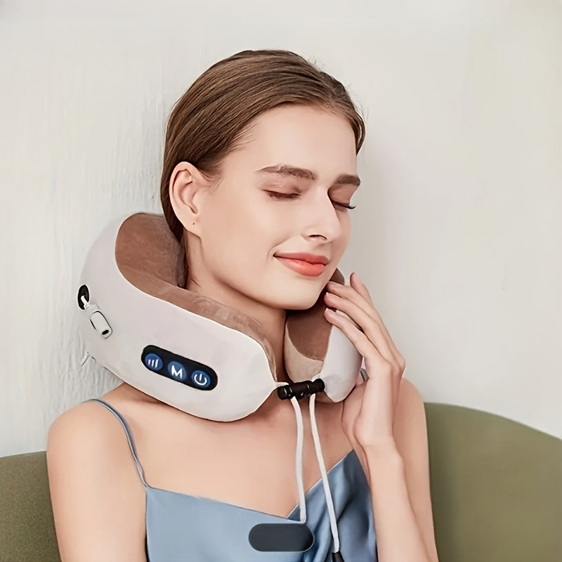 Multifunctional Cervical Massager – Portable Neck Support Pillow for Home & Travel