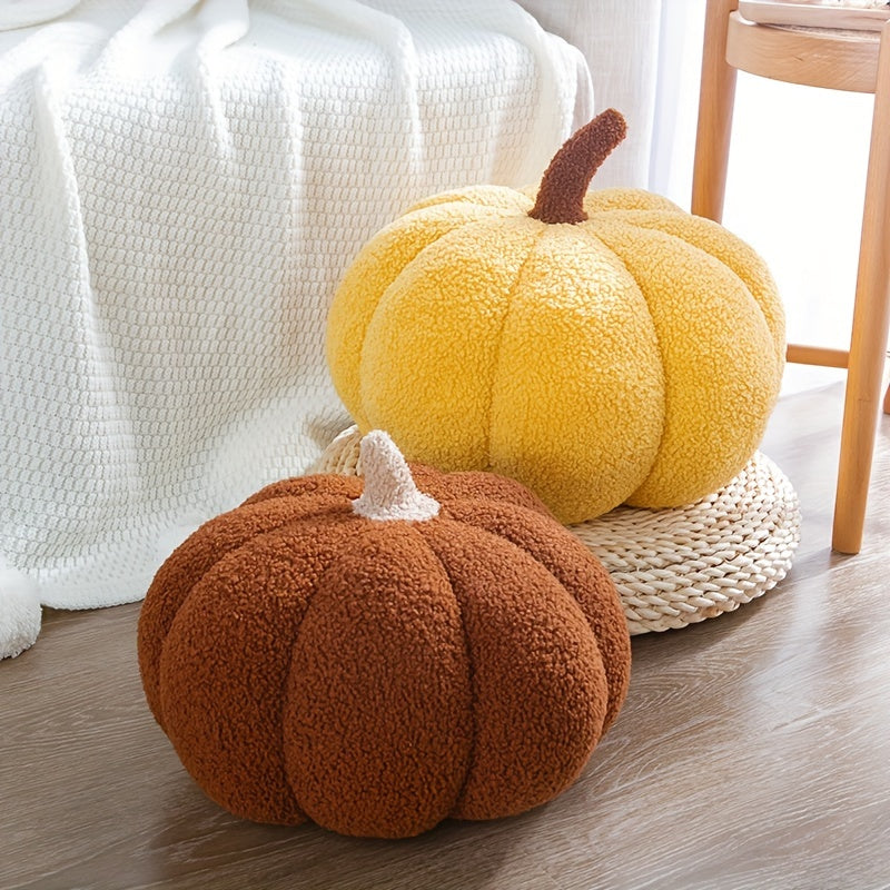 Cozy Pumpkin Cushion – Soft Plush Decorative Pillow for Fall, Halloween & Home Decor – Cute & Comfortable Accent
