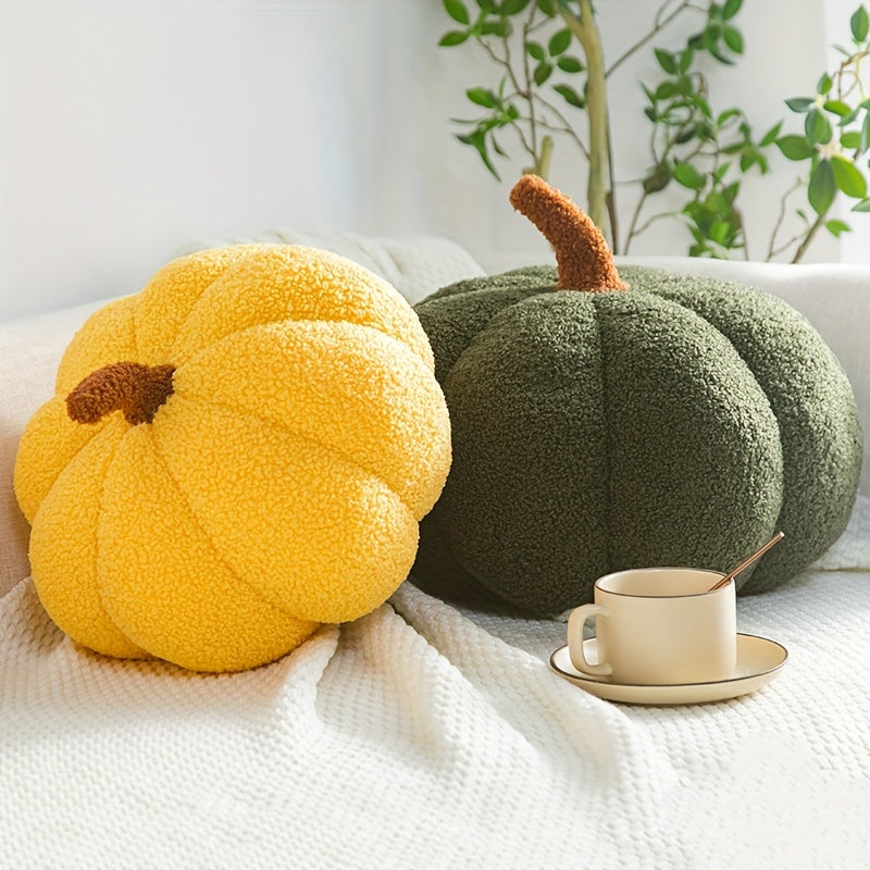 Cozy Pumpkin Cushion – Soft Plush Decorative Pillow for Fall, Halloween & Home Decor – Cute & Comfortable Accent