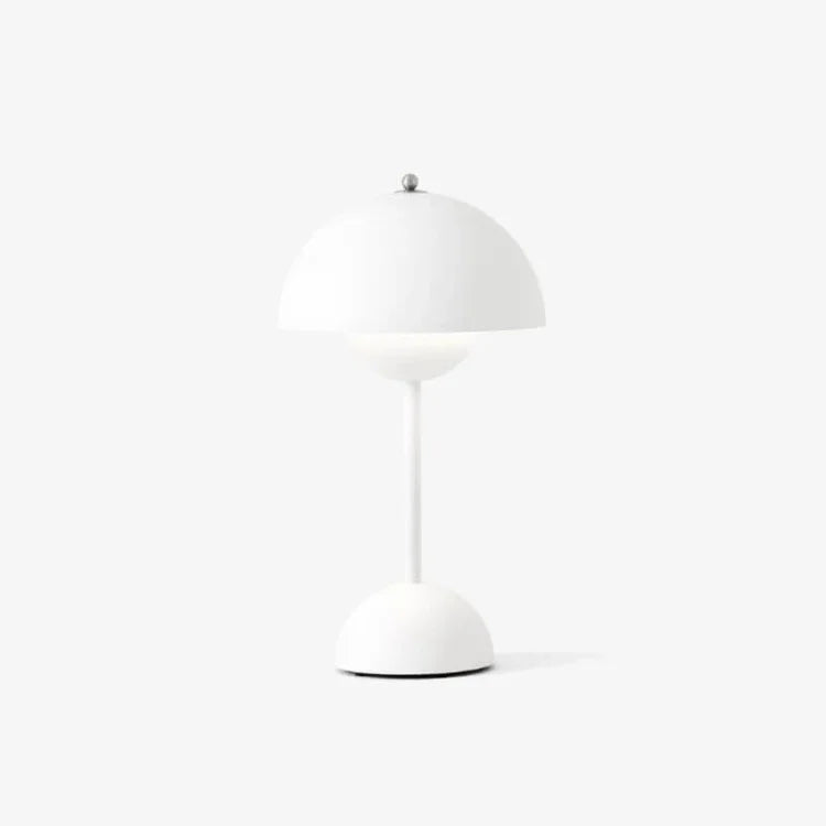 White floor lamp on a white background