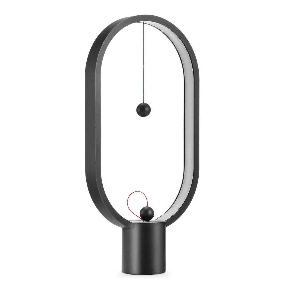 Modern table lamp with a unique design on a white background