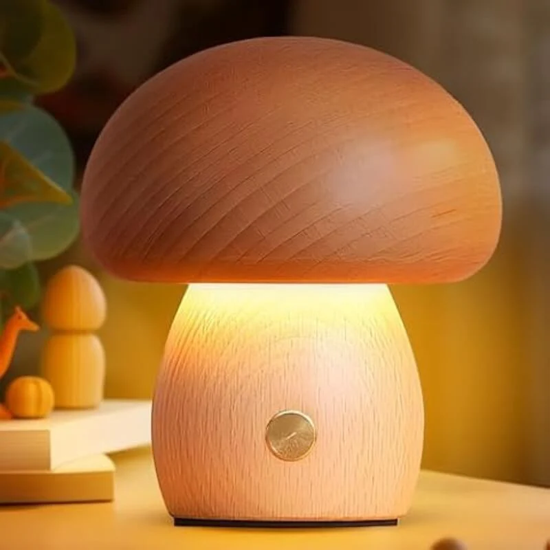 Modern Bedside Table Lamp – Stylish Night Light with Warm Glow for Bedroom & Living Room