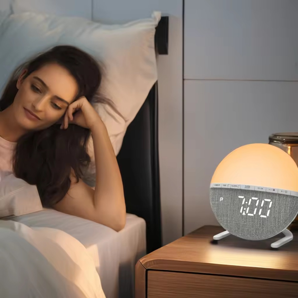 Sunrise Alarm Clock with Natural Sounds and Adjustable Brightness 2