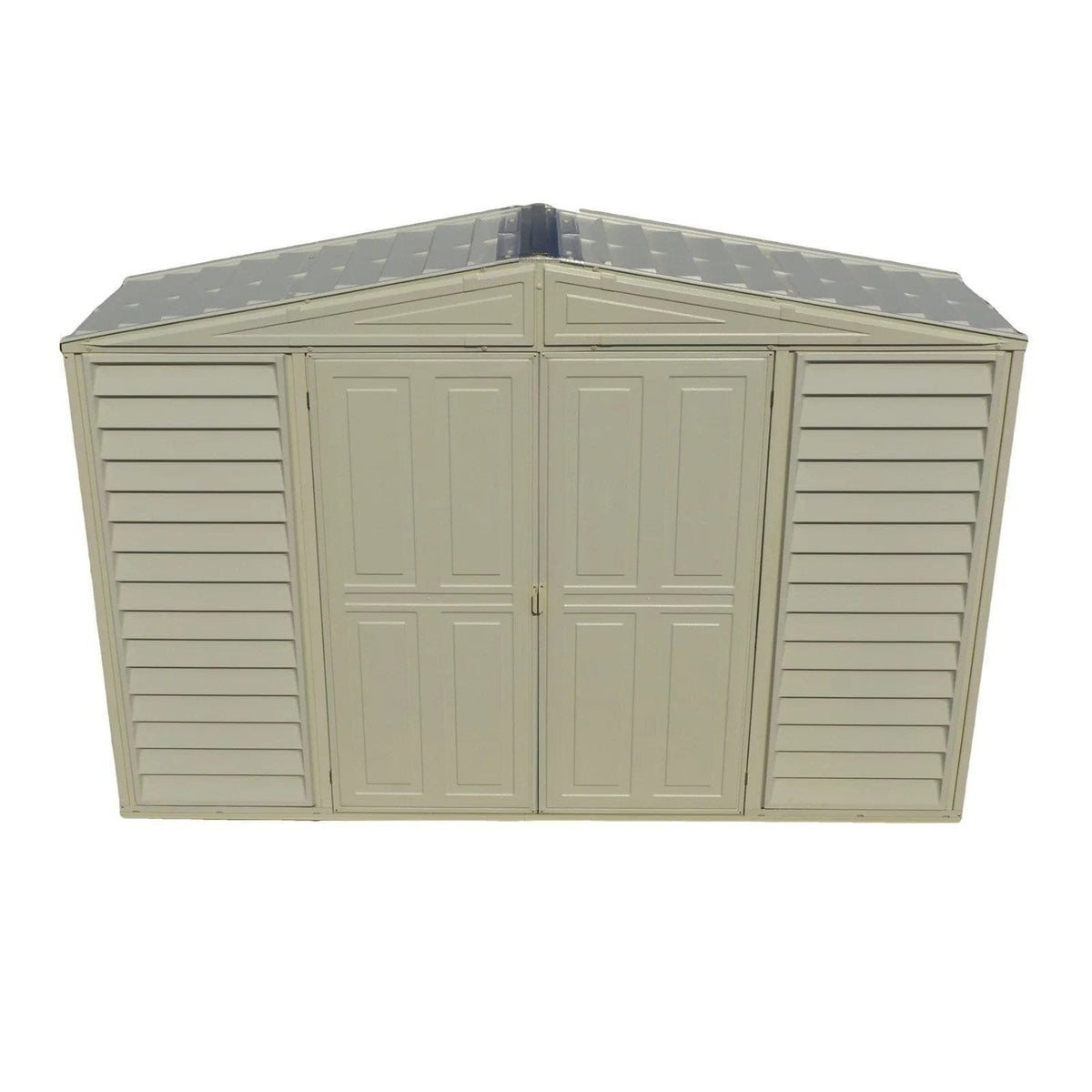 DuraMax 10.5ft x 2.75ft SidePro Vinyl Shed with Foundation Kit