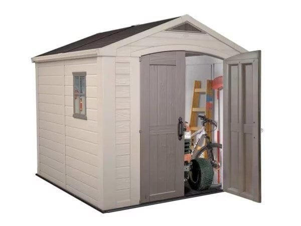 Keter Factor 8×8 Foot Large Resin Outdoor Shed