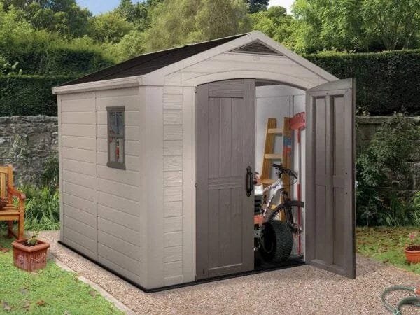 Keter Factor 8×8 Foot Large Resin Outdoor Shed