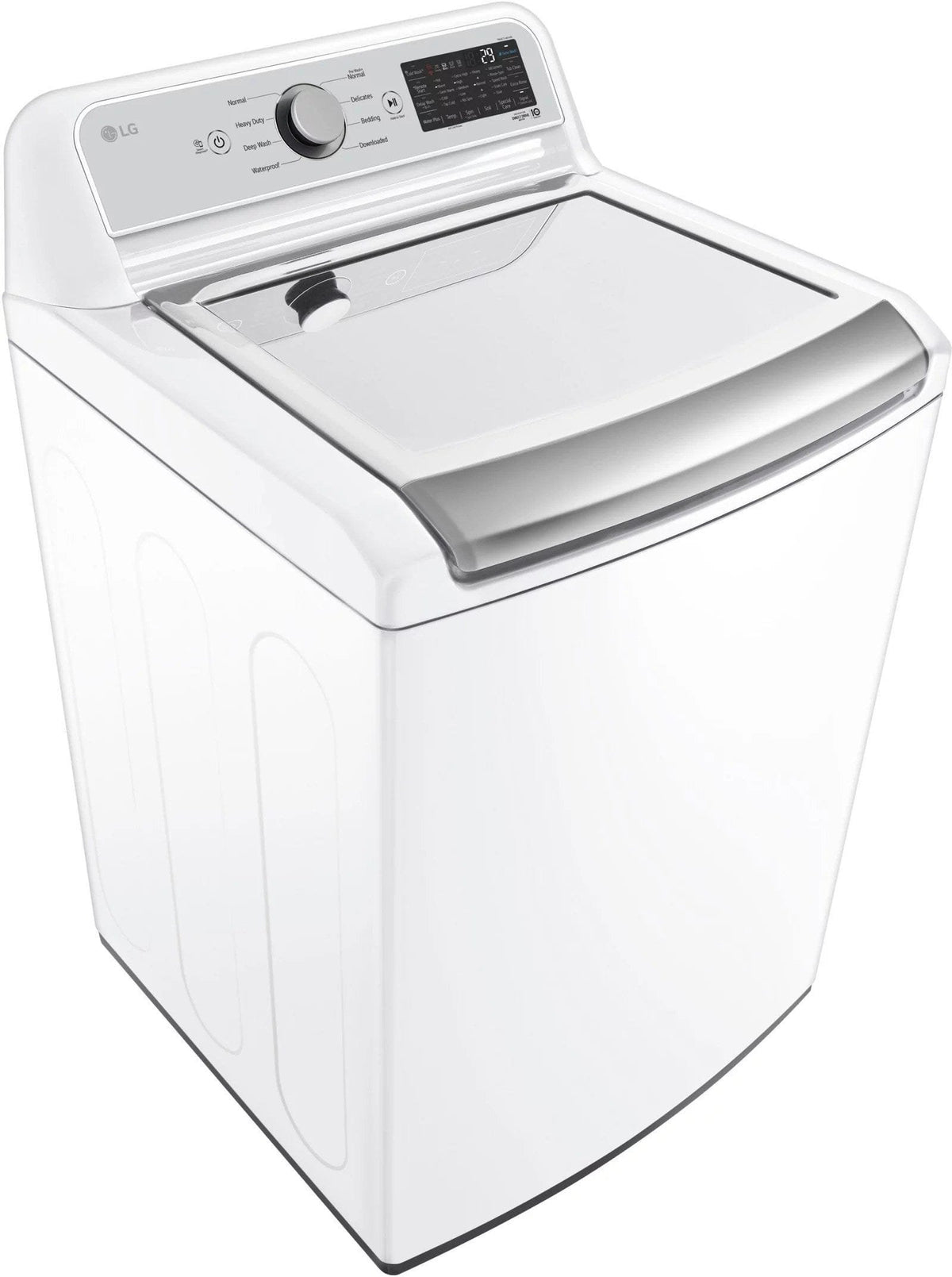 LG – 5.5 Cu. Ft. Smart Top Load Washer with TurboWash3D – White