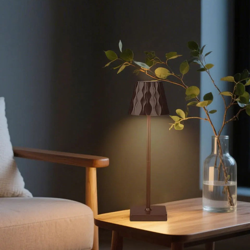 Elegant Ripple Pattern LED Lamp - 3