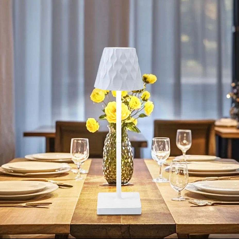 Elegant Ripple Pattern LED Lamp - 2