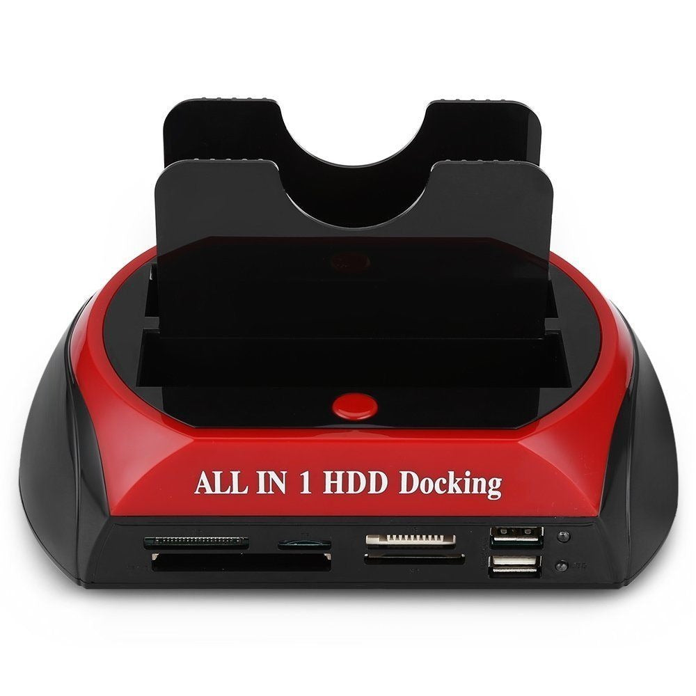 All-in-one HDD docking station with multiple ports.
