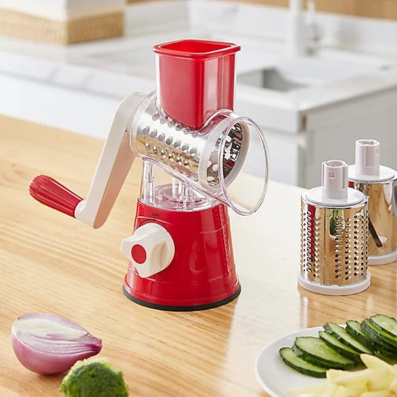 Efficient Vegetable Slicer and Cutter – Versatile Drum Grater for Quick Meal Prep, Easy to Use and Clean 2