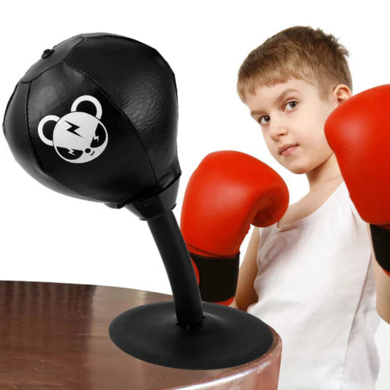 Desktop Boxing Speed Ball Reaction Trainer – Free Standing Punching Target for Stress Relief and Home Fitness 0