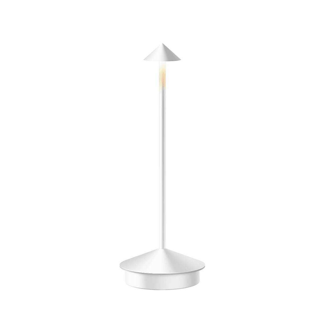 White pendant light on a white background