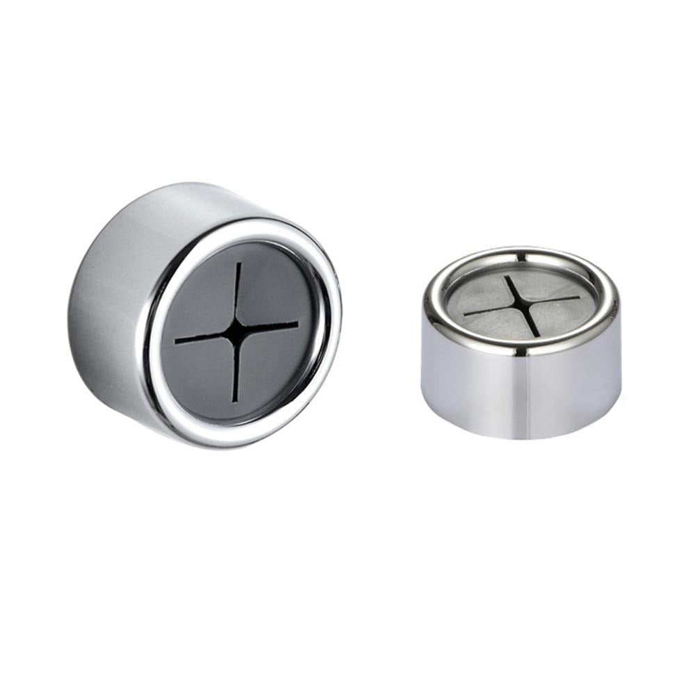 Two metallic circular objects with measurements indicated on a white background